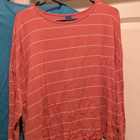 Set of 6 Basic Long Sleeve T-Shirts Size M - Picture 5 of 6